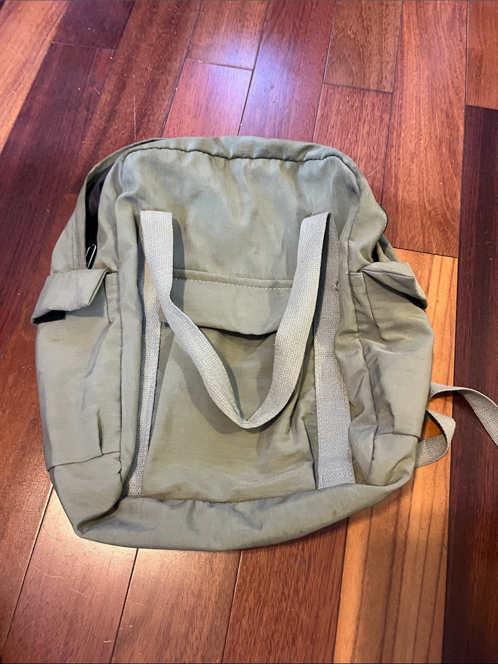 Unbranded Olive Green Canvas Men's Backpack Tote